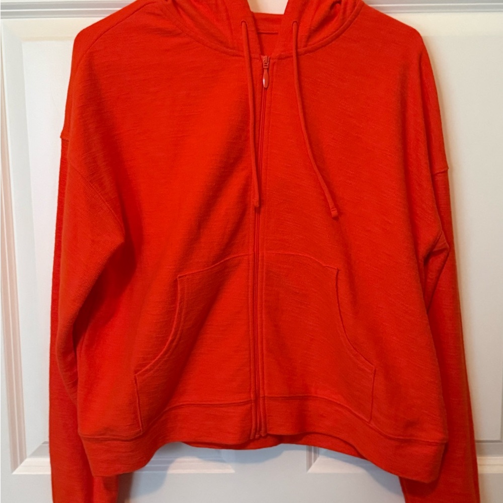Old Navy Women's Orange Hoodie Jacket